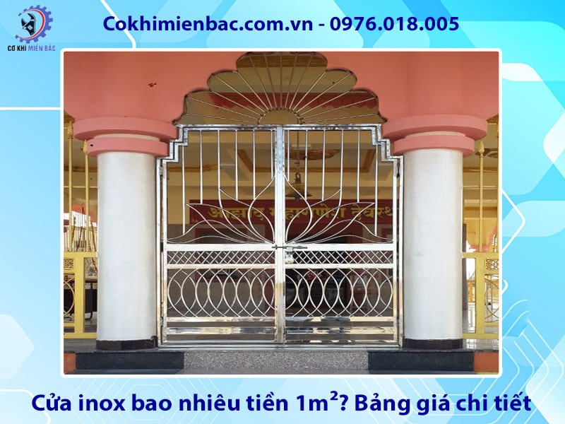 Cửa inox bao nhiêu tiền 1m2? Bảng giá chi tiết năm 2025