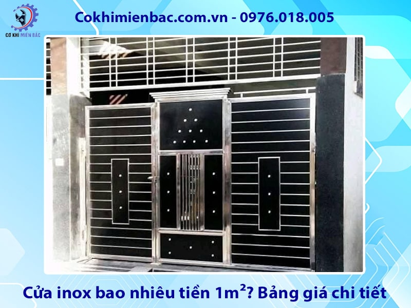 Cửa inox bao nhiêu tiền 1m2? Bảng giá chi tiết năm 2025