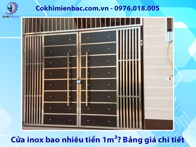 Cửa inox bao nhiêu tiền 1m2? Bảng giá chi tiết năm 2025