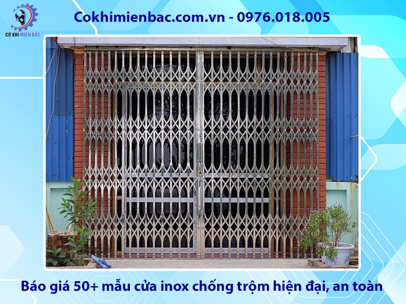 Báo giá 50+ mẫu cửa inox chống trộm hiện đại, an toàn, tiện nghi