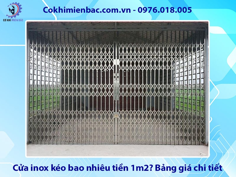 Cửa inox kéo bao nhiêu tiền 1m2? Bảng giá chi tiết 2025