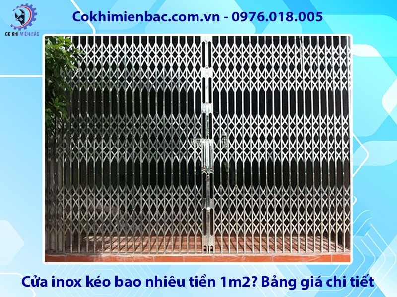 Cửa inox kéo bao nhiêu tiền 1m2? Bảng giá chi tiết 2025