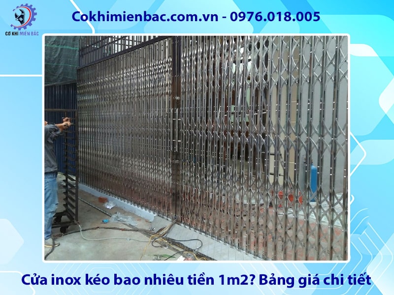 Cửa inox kéo bao nhiêu tiền 1m2? Bảng giá chi tiết 2025