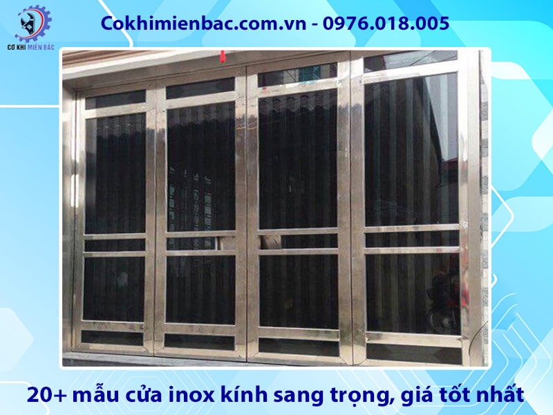 20+ mẫu cửa inox kính sang trọng, giá tốt nhất 2025