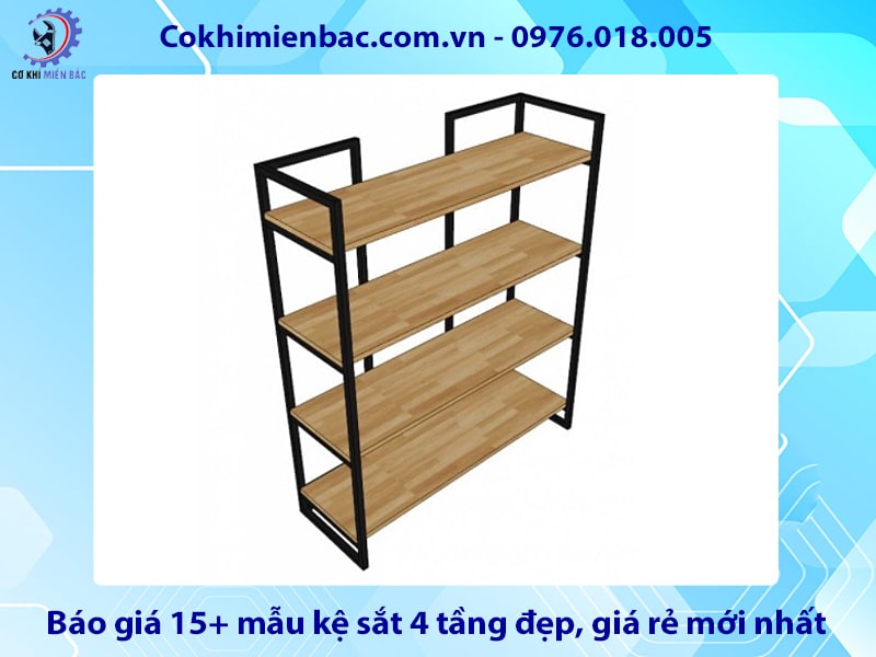 Báo giá 15+ mẫu kệ sắt 4 tầng đẹp, giá rẻ mới nhất 2025