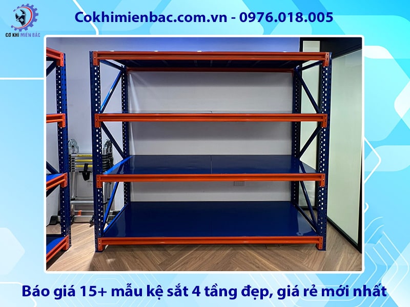 Báo giá 15+ mẫu kệ sắt 4 tầng đẹp, giá rẻ mới nhất 2025