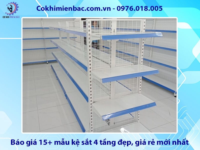 Báo giá 15+ mẫu kệ sắt 4 tầng đẹp, giá rẻ mới nhất 2025