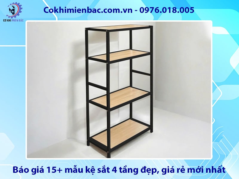 Báo giá 15+ mẫu kệ sắt 4 tầng đẹp, giá rẻ mới nhất 2025