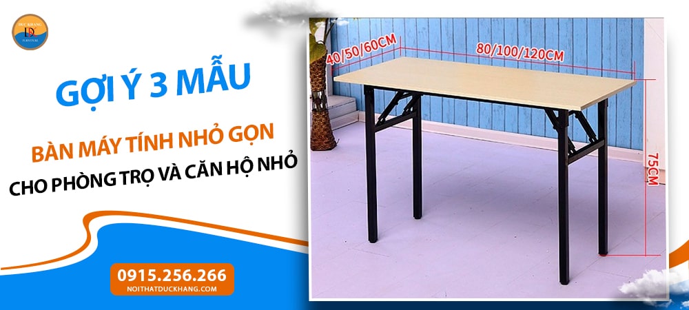Bàn máy tính nhỏ gọn kiểu gấp gọn Bàn máy tính nhỏ gọn kiểu gấp gọn