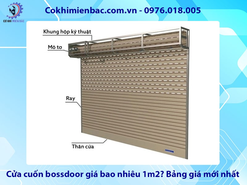 Cửa cuốn bossdoor giá bao nhiêu 1m2? Bảng giá mới nhất 2025