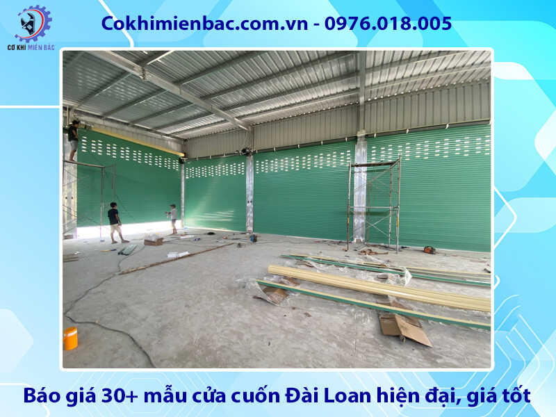 Báo giá 30+ mẫu cửa cuốn Đài Loan hiện đại, giá tốt