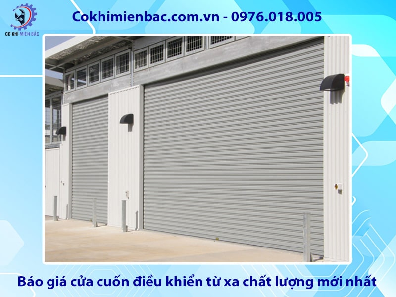 Báo giá cửa cuốn điều khiển từ xa chất lượng mới nhất 2025