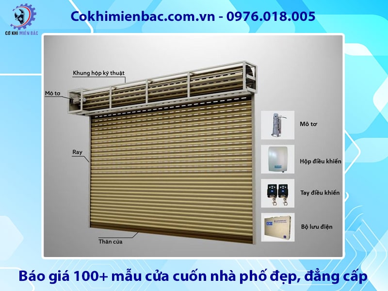 Báo giá 100+ mẫu cửa cuốn nhà phố đẹp, đẳng cấp, sang trọng