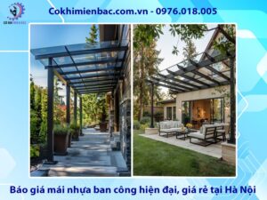 Báo giá mái nhựa ban công hiện đại, giá rẻ tại Hà Nội