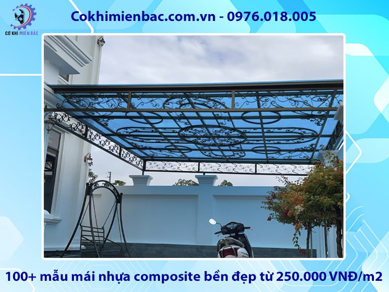 100+ mẫu mái nhựa composite bền đẹp từ 250.000 VNĐ/m2