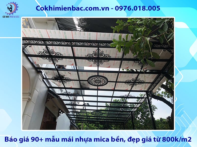 Báo giá 90+ mẫu mái nhựa mica bền, đẹp giá từ 800k/m2 Báo giá 90+ mẫu mái nhựa mica bền, đẹp giá từ 800k/m2
