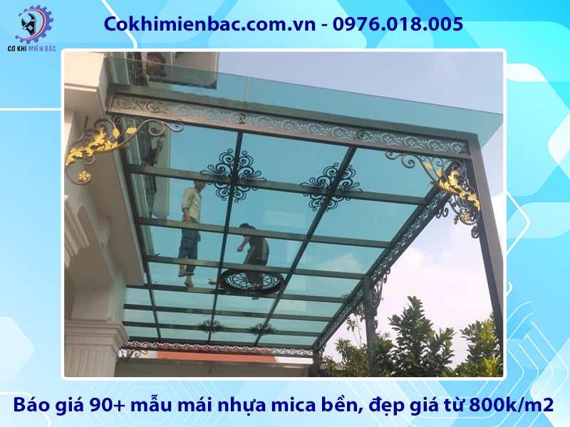Báo giá 90+ mẫu mái nhựa mica bền, đẹp giá từ 800k/m2 Báo giá 90+ mẫu mái nhựa mica bền, đẹp giá từ 800k/m2
