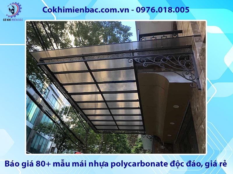 Báo giá 80+ mẫu mái nhựa polycarbonate độc đáo, giá rẻ