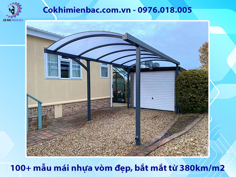 Báo giá 100+ mẫu mái nhựa vòm đẹp, bắt mắt từ 380km/m2 Báo giá 100+ mẫu mái nhựa vòm đẹp, bắt mắt từ 380km/m2