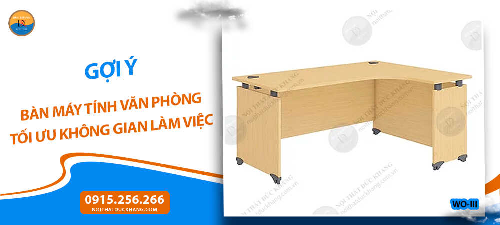 Bàn máy tính văn phòng chữ L Bàn máy tính văn phòng chữ L