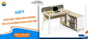 Gợi ý bàn máy tính văn phòng giúp tối ưu không gian làm việc