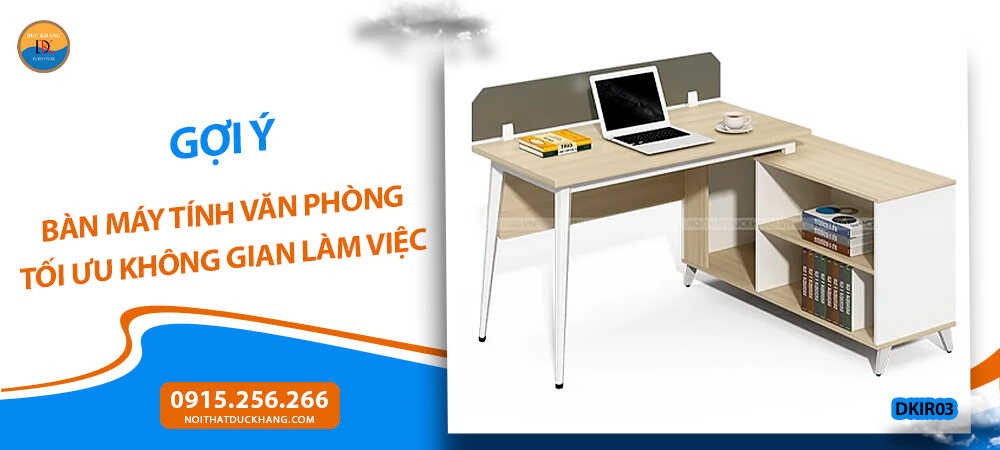 Bàn máy tính văn phòng chân sắt – mặt gỗ Bàn máy tính văn phòng chân sắt – mặt gỗ