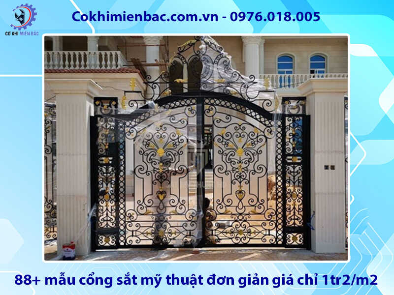 88+ mẫu cổng sắt mỹ thuật đơn giản giá chỉ 1tr2/m2 mới 2026 88+ mẫu cổng sắt mỹ thuật đơn giản giá chỉ 1tr2/m2 mới 2026