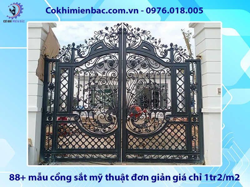 88+ mẫu cổng sắt mỹ thuật đơn giản giá chỉ 1tr2/m2 mới 2026 88+ mẫu cổng sắt mỹ thuật đơn giản giá chỉ 1tr2/m2 mới 2026