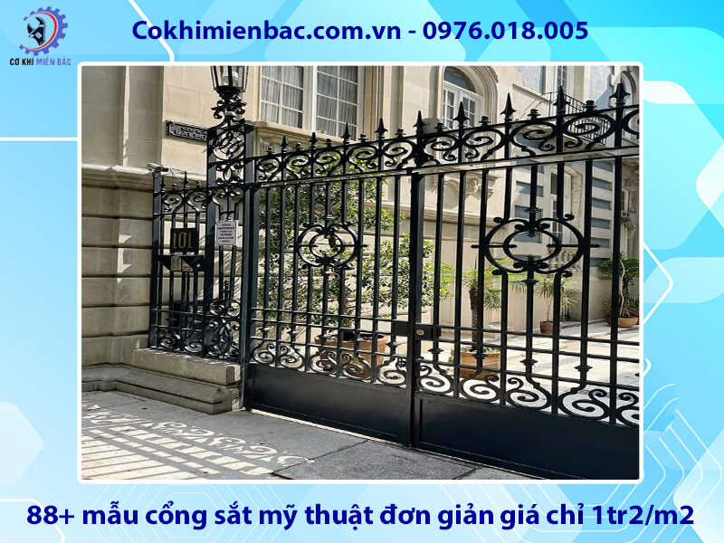 88+ mẫu cổng sắt mỹ thuật đơn giản giá chỉ 1tr2/m2 mới 2026 88+ mẫu cổng sắt mỹ thuật đơn giản giá chỉ 1tr2/m2 mới 2026
