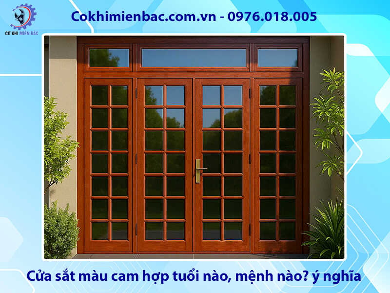 Cửa sắt màu cam hợp tuổi nào, mệnh nào? ý nghĩa phong thủy