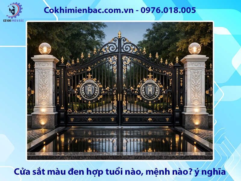 Cửa sắt màu đen hợp tuổi nào, mệnh nào? ý nghĩa phong thủy Cửa sắt màu đen hợp tuổi nào, mệnh nào? ý nghĩa phong thủy