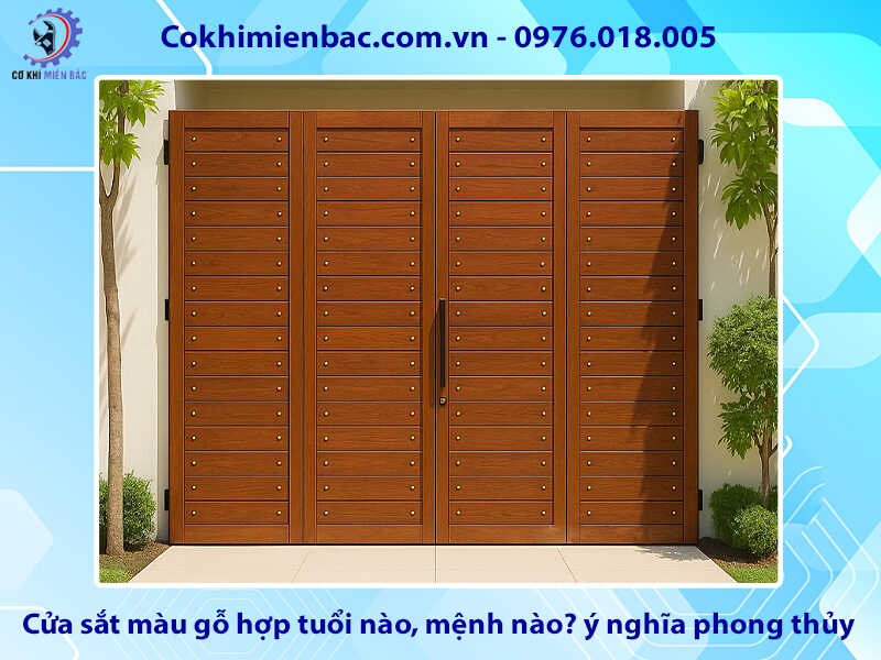 Cửa sắt màu gỗ hợp tuổi nào, mệnh nào? ý nghĩa phong thủy Cửa sắt màu gỗ hợp tuổi nào, mệnh nào? ý nghĩa phong thủy