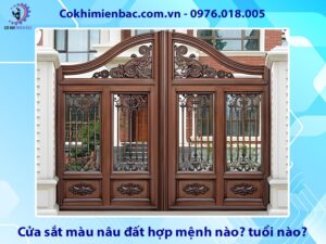 Cửa sắt màu nâu đất hợp mệnh nào? tuổi nào? ý nghĩa phong thủy
