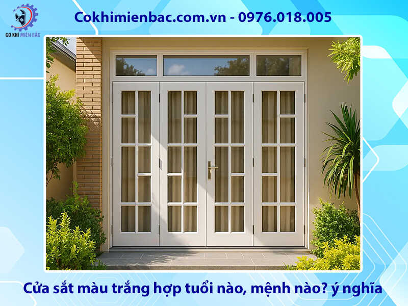 Cửa sắt màu trắng hợp tuổi nào, mệnh nào? ý nghĩa phong thủy