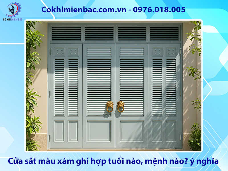 Cửa sắt màu xám ghi hợp tuổi nào, mệnh nào? ý nghĩa phong thủy