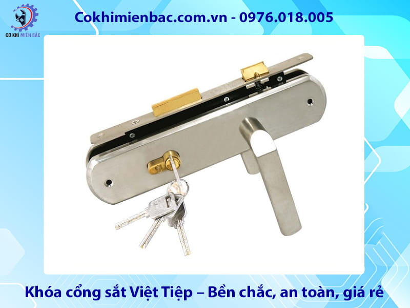 Khóa cổng sắt Việt Tiệp – Bền chắc, an toàn, giá rẻ