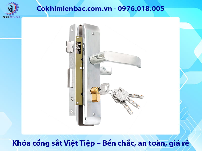 Khóa cổng sắt Việt Tiệp – Bền chắc, an toàn, giá rẻ