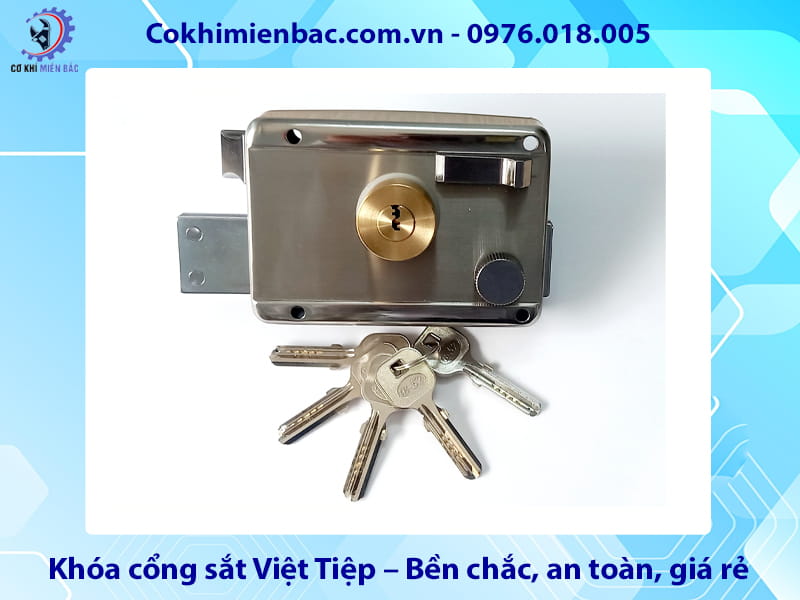 Khóa cổng sắt Việt Tiệp – Bền chắc, an toàn, giá rẻ