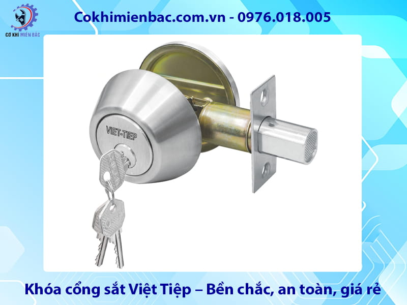 Khóa cổng sắt Việt Tiệp – Bền chắc, an toàn, giá rẻ