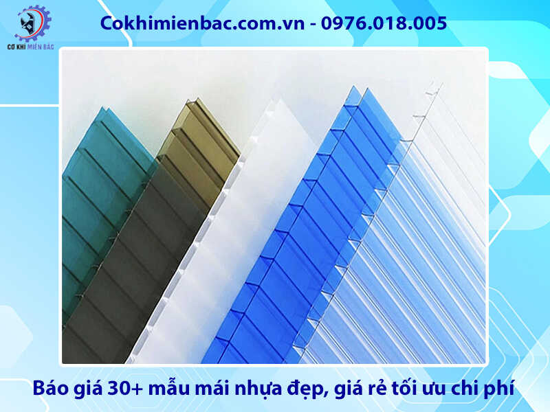 Báo giá 30+ mẫu mái nhựa đẹp, giá rẻ tối ưu chi phí 2026