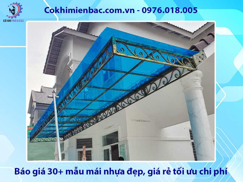 Báo giá 30+ mẫu mái nhựa đẹp, giá rẻ tối ưu chi phí 2026