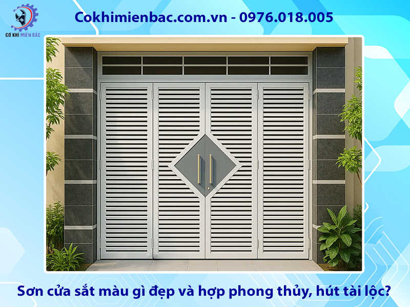 Sơn cửa sắt màu gì đẹp và hợp phong thủy, hút tài lộc?