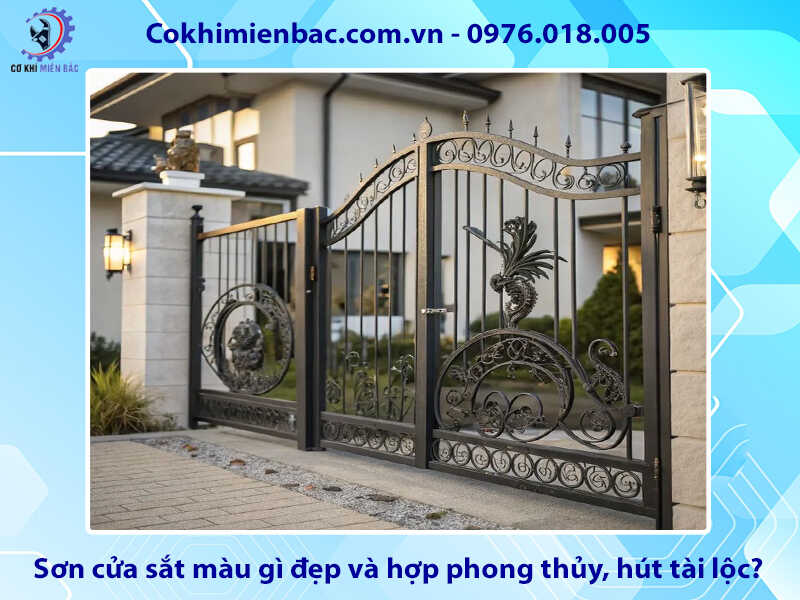 Sơn cửa sắt màu gì đẹp và hợp phong thủy, hút tài lộc?