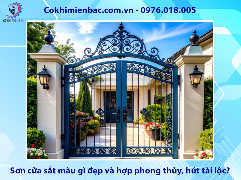 Sơn cửa sắt màu gì đẹp và hợp phong thủy, hút tài lộc?