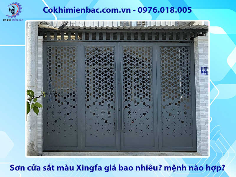 Sơn cửa sắt màu Xingfa giá bao nhiêu? mệnh nào hợp?