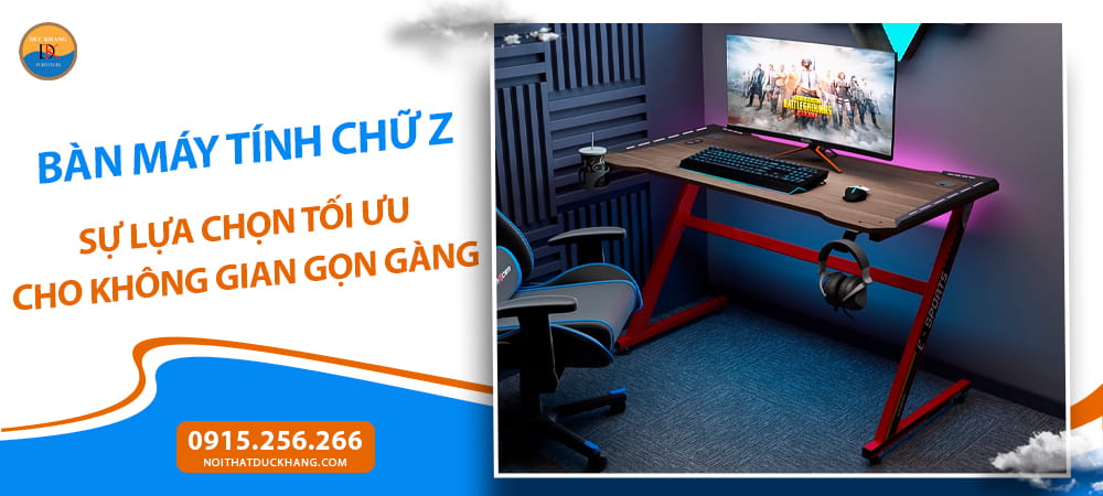 Bàn máy tính chữ Z phong cách gaming