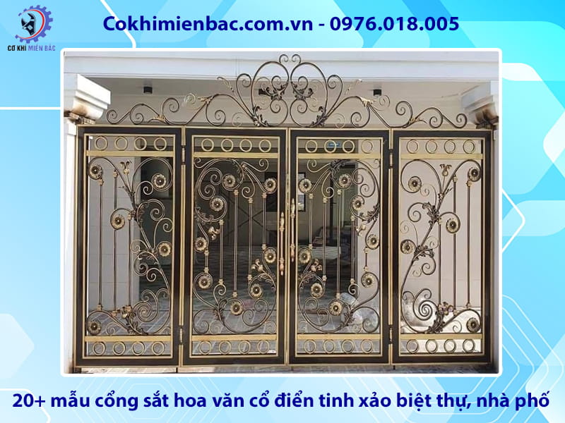 20+ mẫu cổng sắt hoa văn cổ điển tinh xảo biệt thự, nhà phố 20+ mẫu cổng sắt hoa văn cổ điển tinh xảo biệt thự, nhà phố