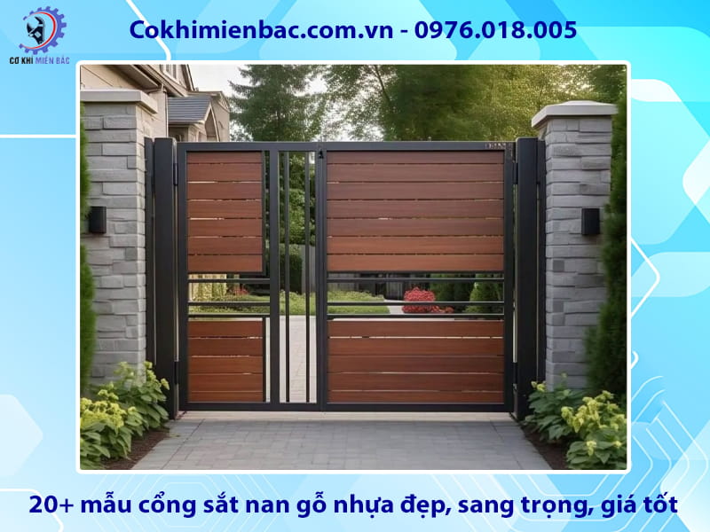 20+ mẫu cổng sắt nan gỗ nhựa đẹp, sang trọng, giá tốt 20+ mẫu cổng sắt nan gỗ nhựa đẹp, sang trọng, giá tốt
