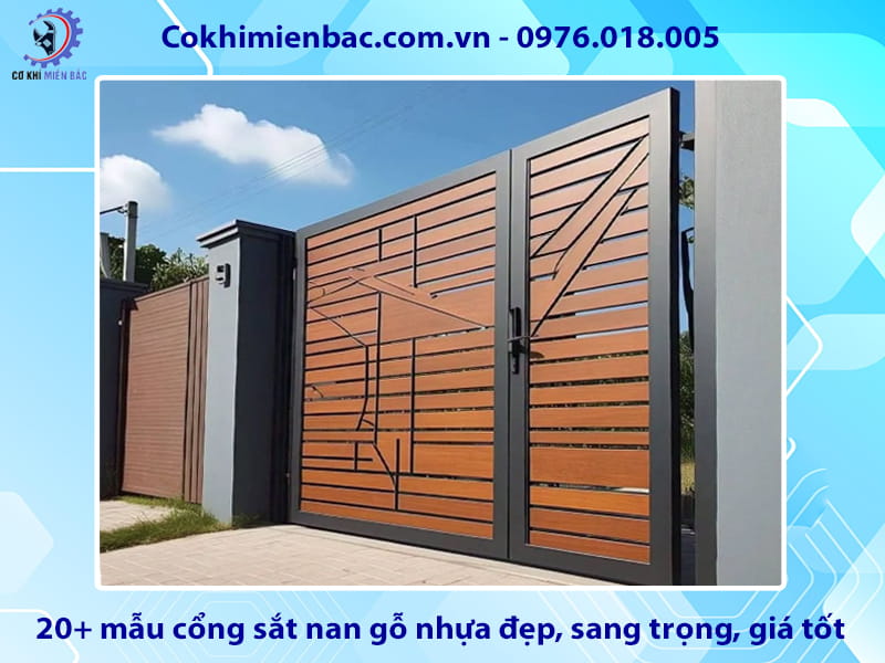 20+ mẫu cổng sắt nan gỗ nhựa đẹp, sang trọng, giá tốt 20+ mẫu cổng sắt nan gỗ nhựa đẹp, sang trọng, giá tốt