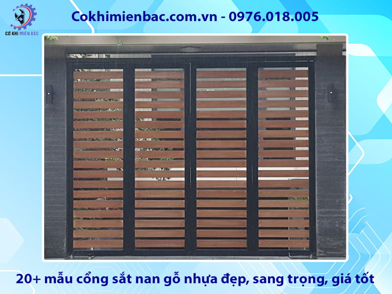20+ mẫu cổng sắt nan gỗ nhựa đẹp, sang trọng, giá tốt 20+ mẫu cổng sắt nan gỗ nhựa đẹp, sang trọng, giá tốt